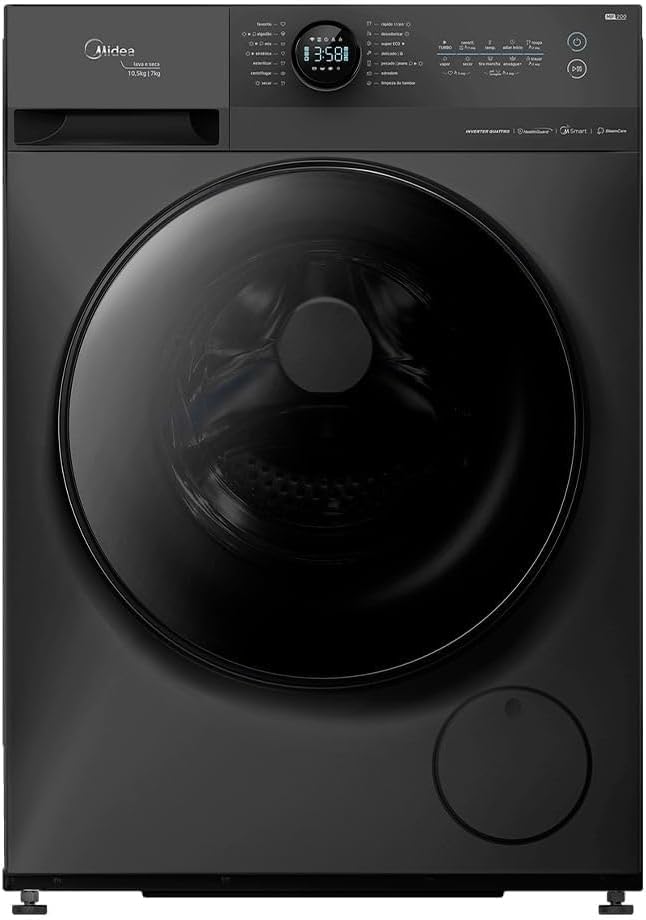 Lava e Seca Titanium Conectada Midea